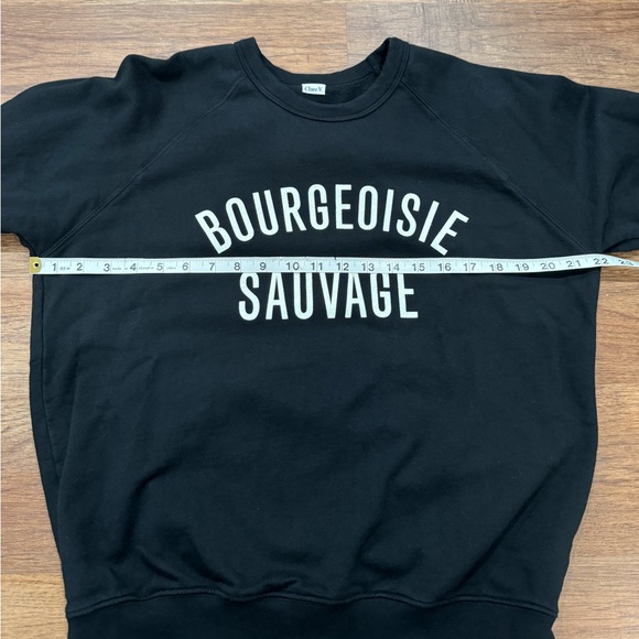 Clare V bourgeoisie sauvage graphic sweatshirt size S - Picture 10 of 11